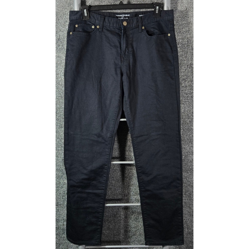 Banana Republic Slim Fit Travel Jean 34x31 Dark Wash Denim Mens Pants